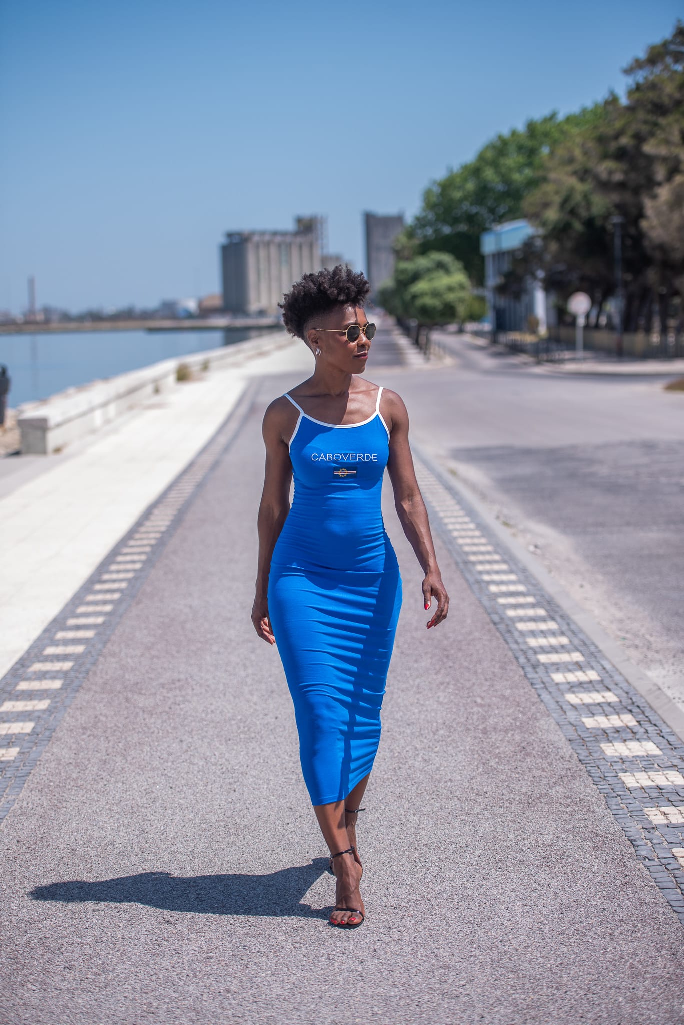 Vestido Bandeira Cabo Verde