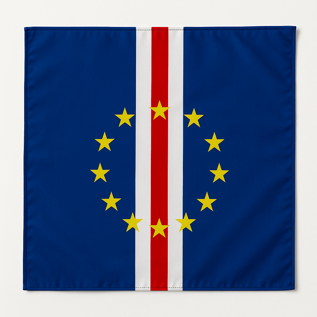 Cape Verde bandana - Lenço Bandeira de Cabo Verde - Cabo Verde United