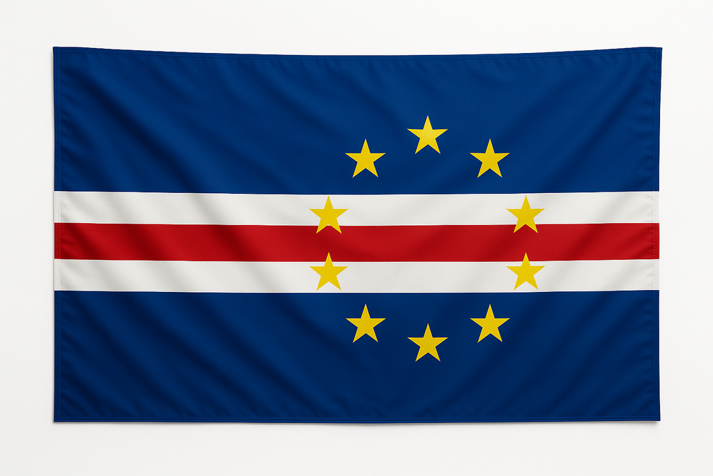 Cape Verde flag - Bandeira de Cabo Verde - Cabo Verde United
